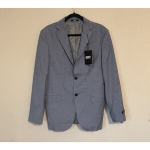 DKNY Mens Blazer Jacket 40 R Blue